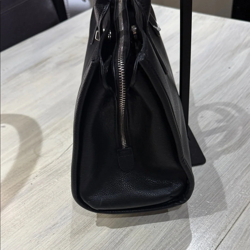 Rae Dunn Black Satchel Bag